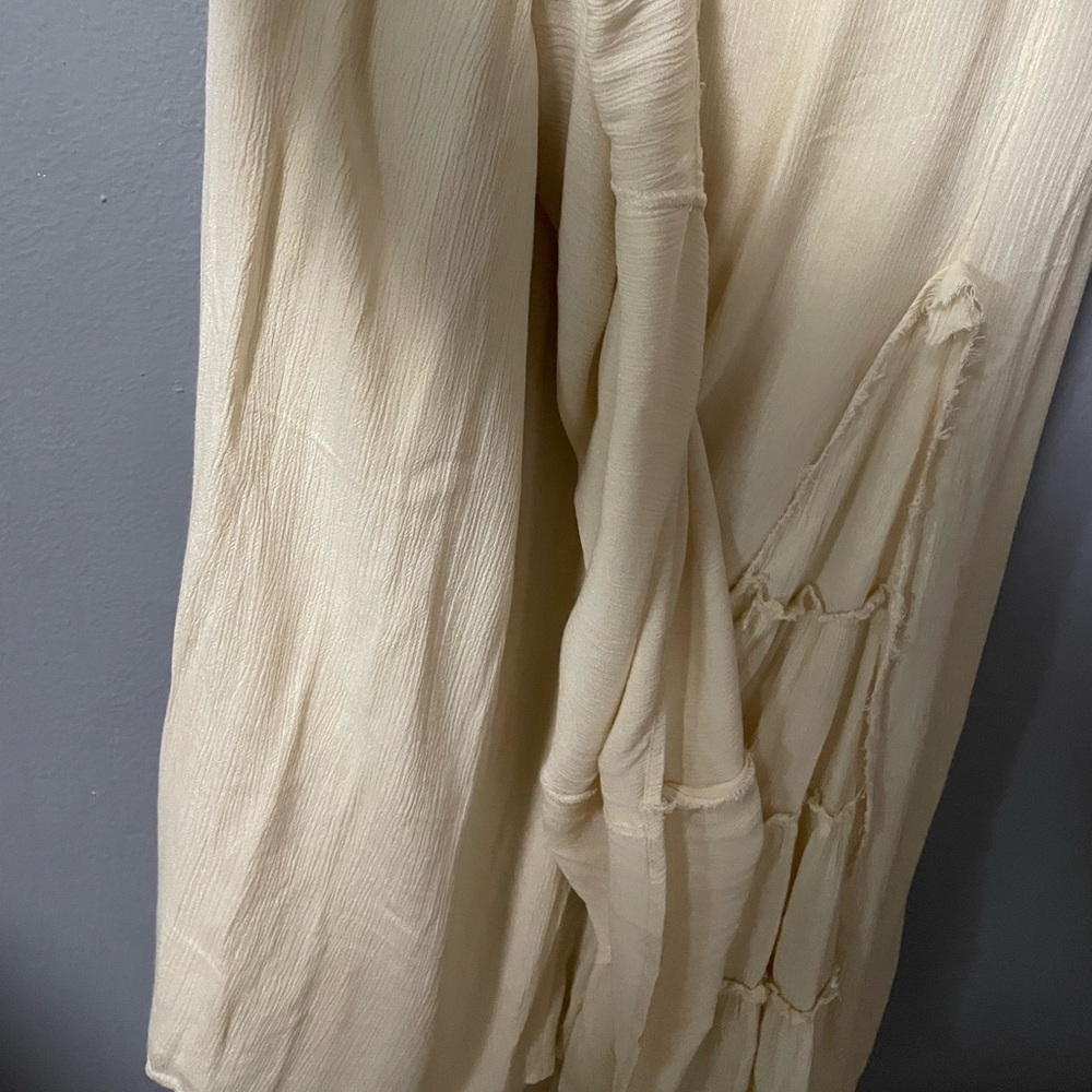 NWOT Free People Siren Nights Maxi Dress in Cream. Size Large - Picture 9 of 16